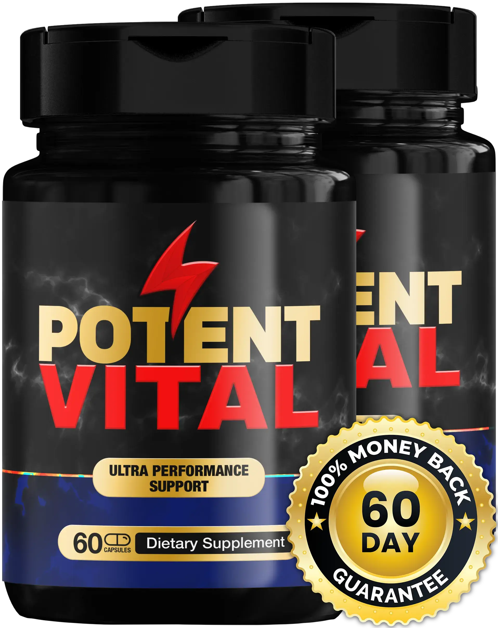 PotentVital 2 Bottle 60 Day Supply