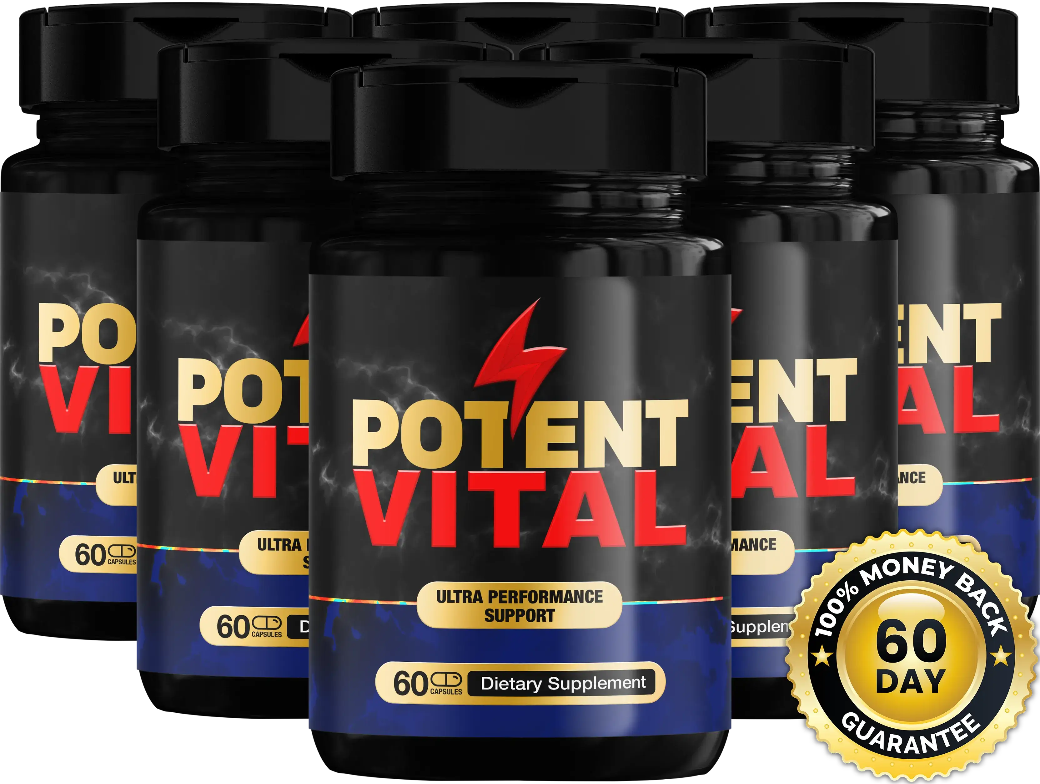 PotentVital 6 Bottle 180 Day Supply Best Value